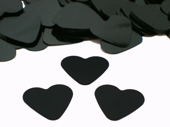 black heart confetti